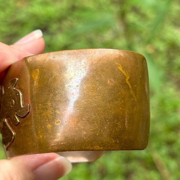 Copper & Abalone Cuff Bracelet - Picture 8 of 13